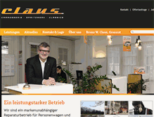 Tablet Screenshot of claus.ch