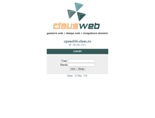 Tablet Screenshot of cpanel16.claus.ro